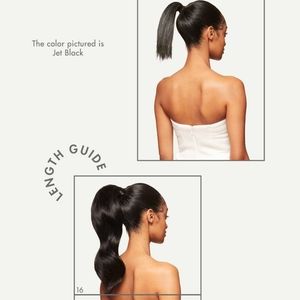 Luxy Hair 16" Ponytail Extension | Off Black | 100g